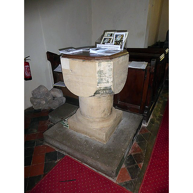 Source caption: "St Michael's & All Angels, Bosherton: font"