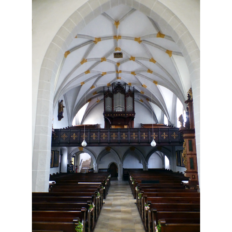Source caption: "Roitham ( Oberösterreich ). Kath. Pfarrkirche hl. Jakob der Ältere - Innenraum."