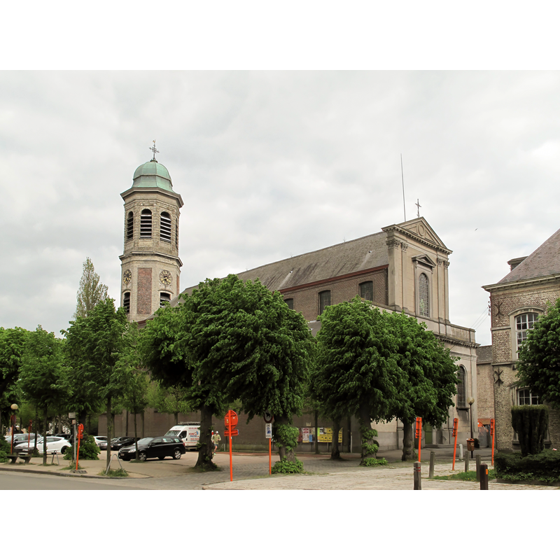 Source caption: "Drongen, de Sint Gerolfkerk"