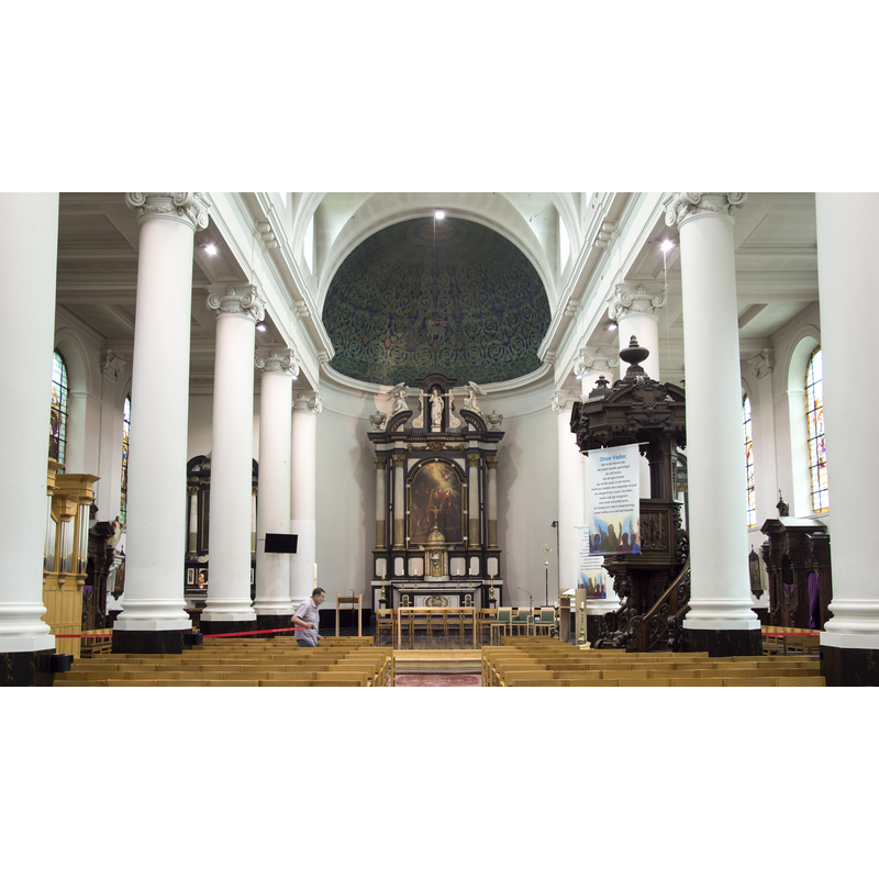 Source caption: "Kerkschip Sint-Gerolfkerk Drongen"