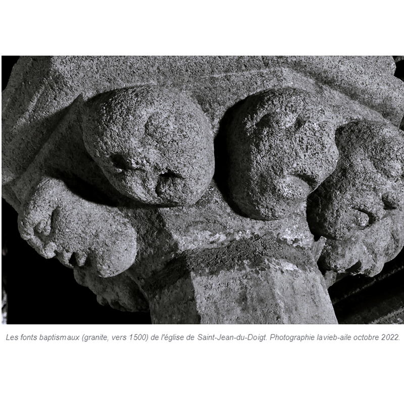 a total of eight human heads on the underbowl of the secondary basin