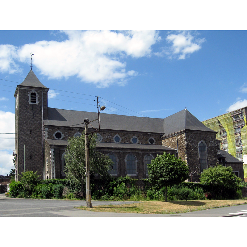 Source caption: "Eglise Notre-Dame de La Licour à Herstal / Onze-Lieve-Vrouw van La Licourkerk in Herstal"