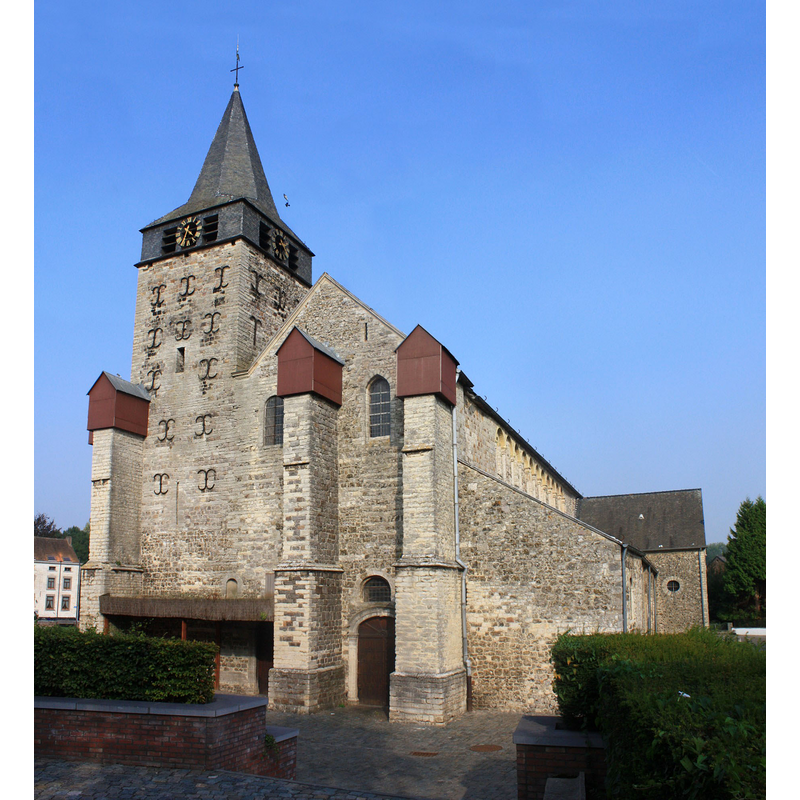 Source caption: "De kerk van Saints-Martin-et-Adèle in Orp-Jouche"