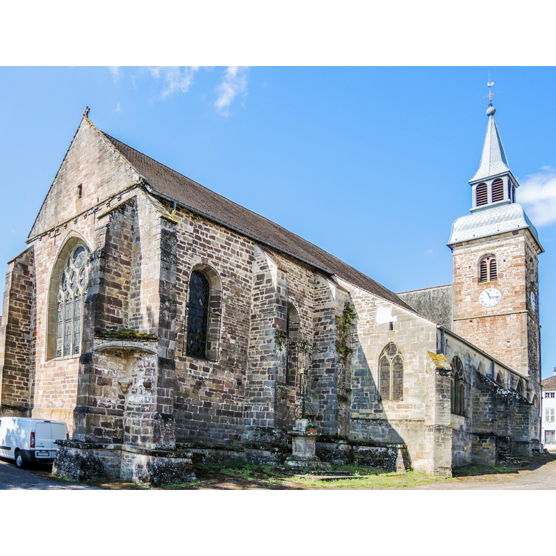 Source caption: "Eglise de Jonvelle, vue de l'arrière. Haute-Saône "