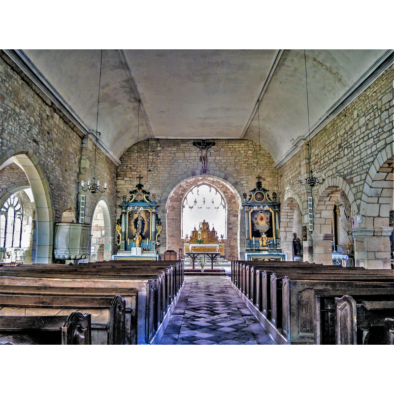 Source caption: "Nef de l'église de Jonvelle"
