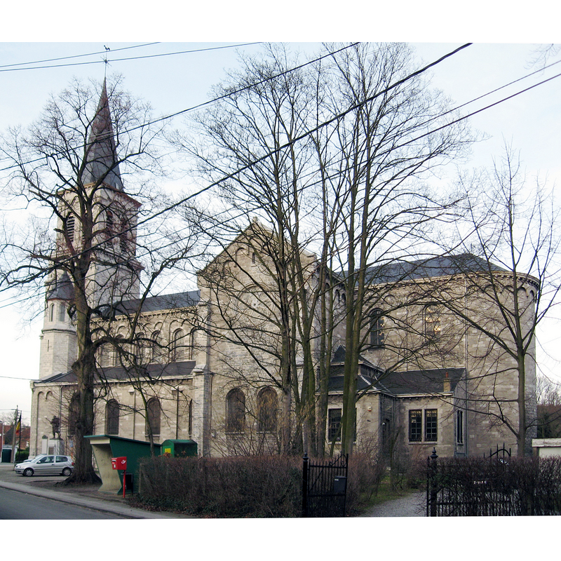 Source caption: "Eglise Saint-Victor à Glons / Sint-Victorkerk in Glaaien"