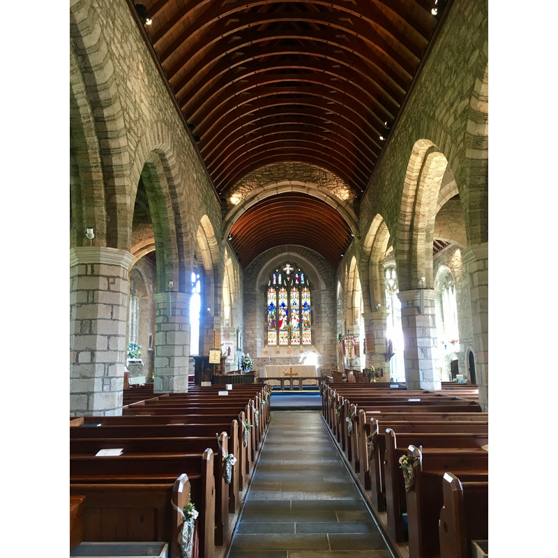 Source caption: "Towards the nave of St Petrock"