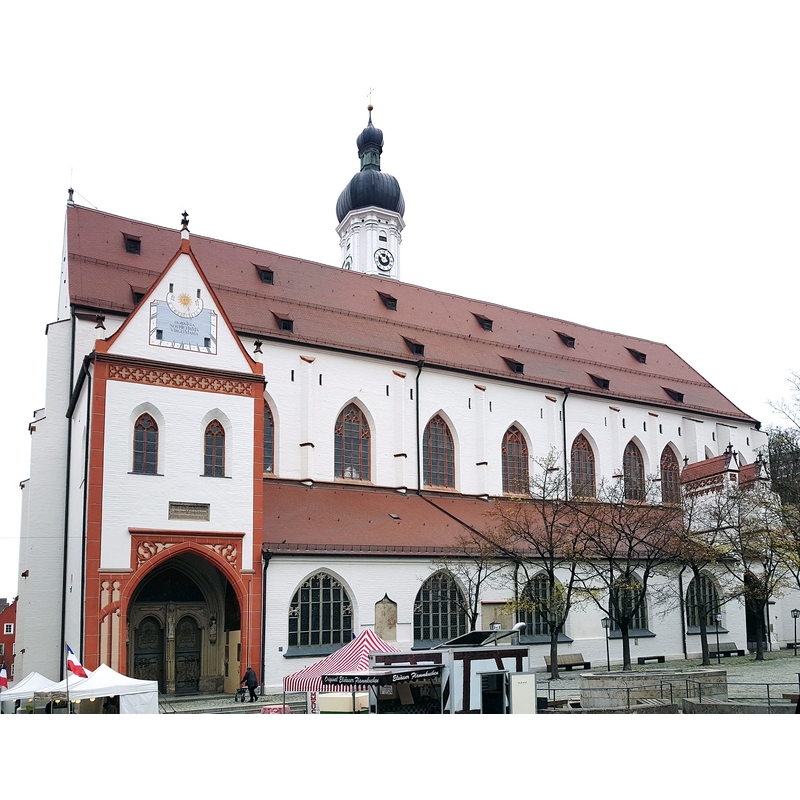 Source caption: "Mariä Himmelfahrt (Landsberg am Lech), Ansicht von Südwesten"