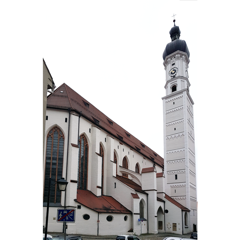 Source caption: "Mariä Himmelfahrt (Landsberg am Lech), Ansicht von Nordosten"