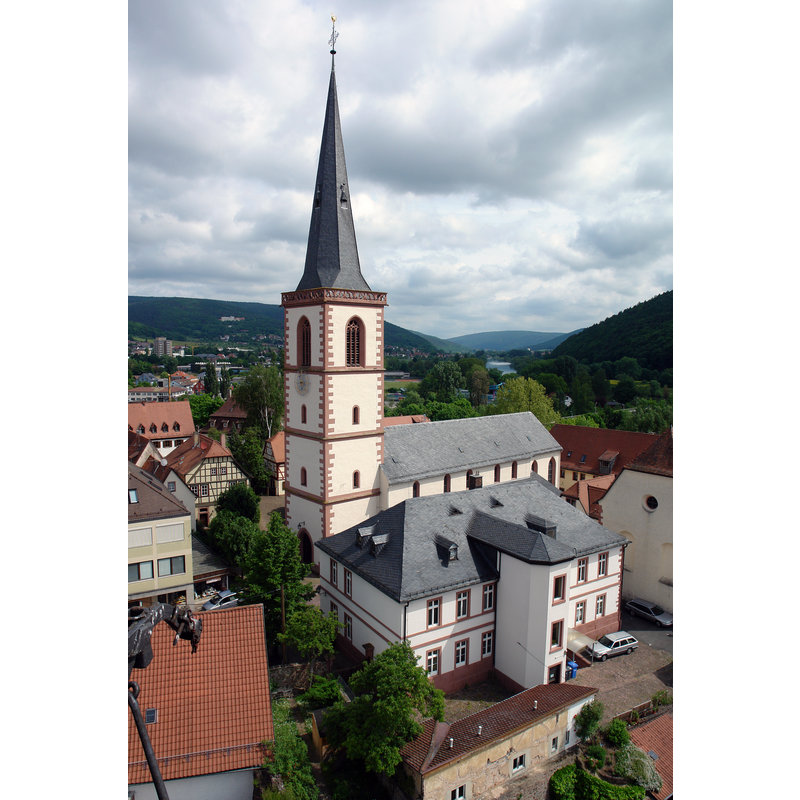 Source caption: "St Michael seen from the Bayersturm"