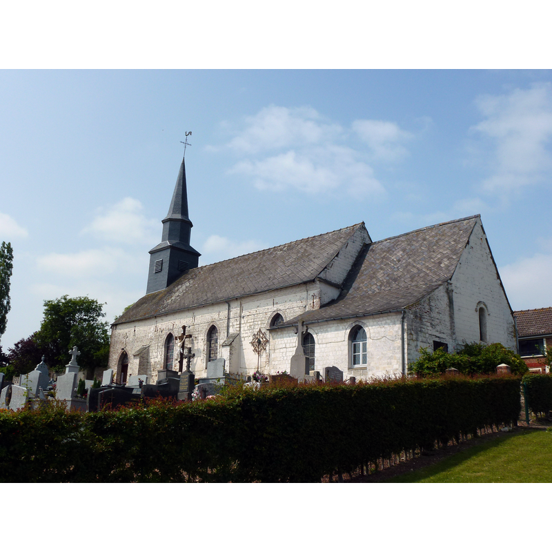 Source caption: "Sachin (Pas-de-Calais, Fr) église"