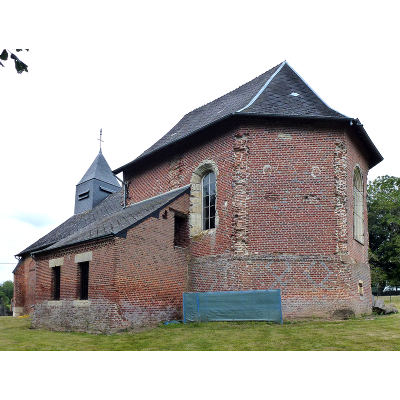 Source caption: "Vaux-lès-Rubigny (Ardennes) église Saint-Sébastien"