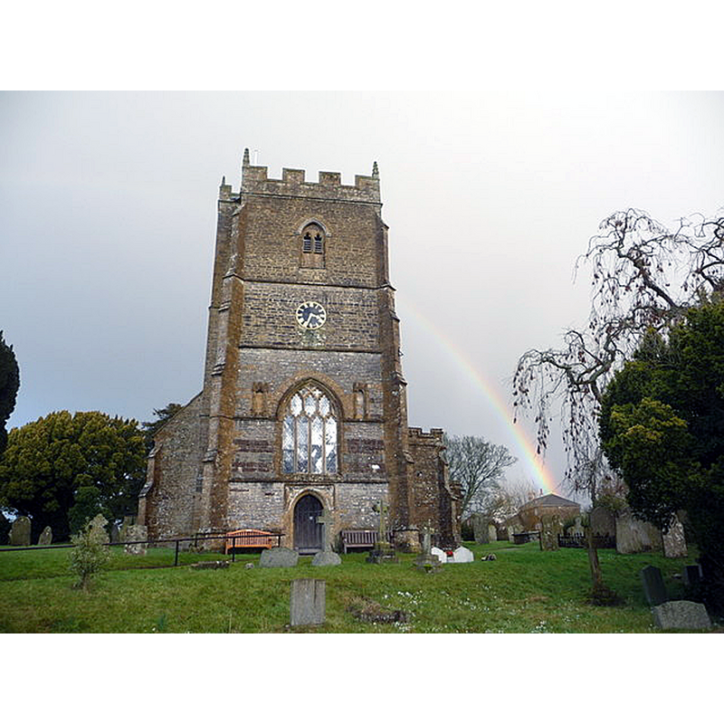 Source caption: "Hazelbury Bryan: church tower"