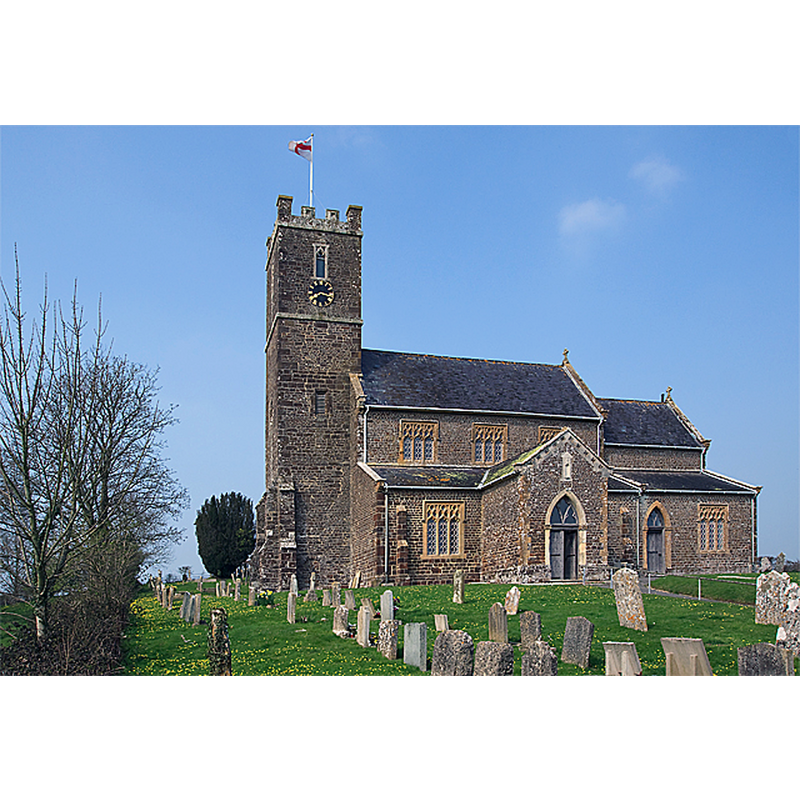 Source caption: "Parish church of St Mary - Morden"