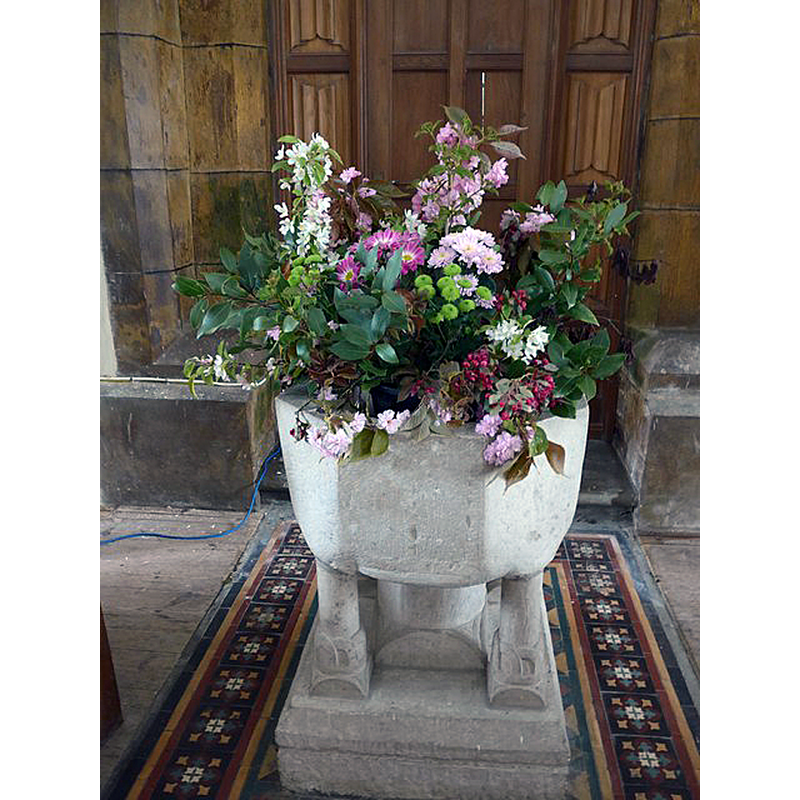 Source caption: "St. Mary, East Morden: font"