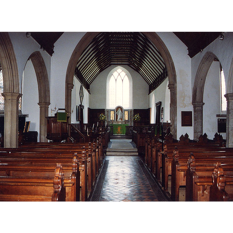 Source caption: "All Saints, Terling - East end"