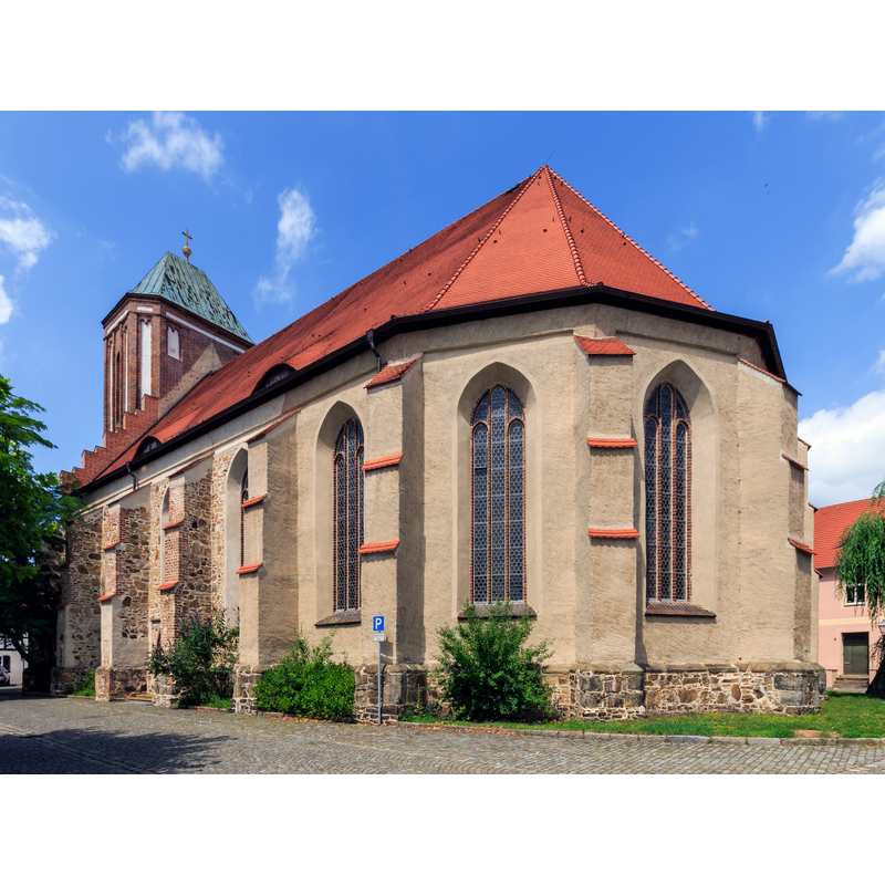 Source caption" Peter-und-Paul-Kirche in Senftenberg, Brandenburg"