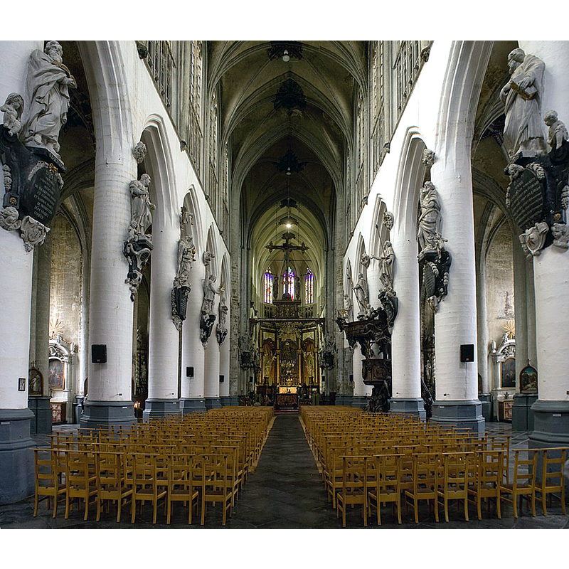 Source caption: "Schip van de Sint-Sulpitiuskerk te Diest"