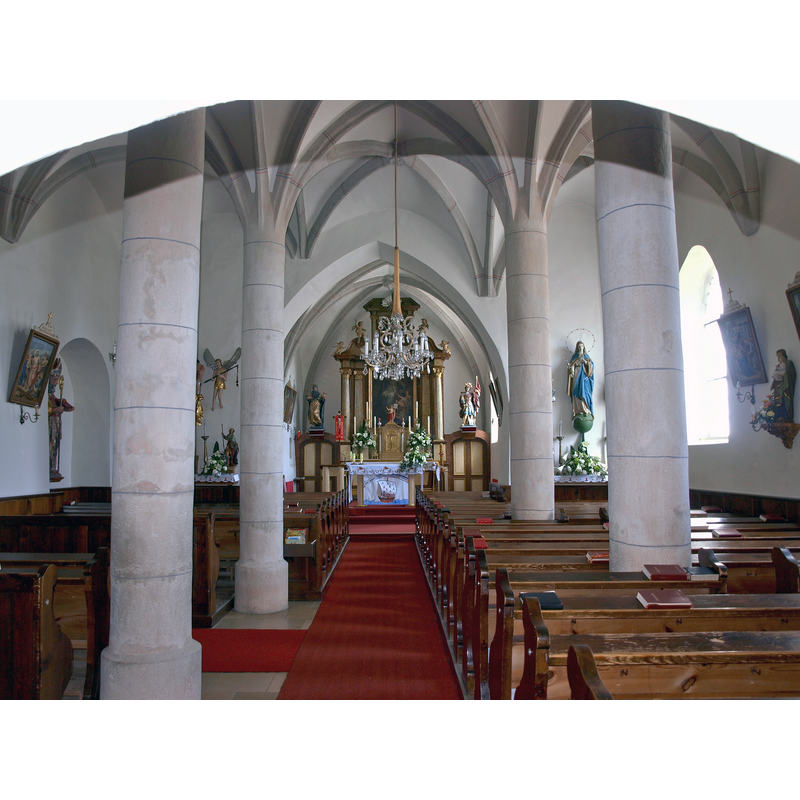 Source caption: "Münichreith-Laimbach - Pfarrkirche hl. Nikolaus und Friedhof"