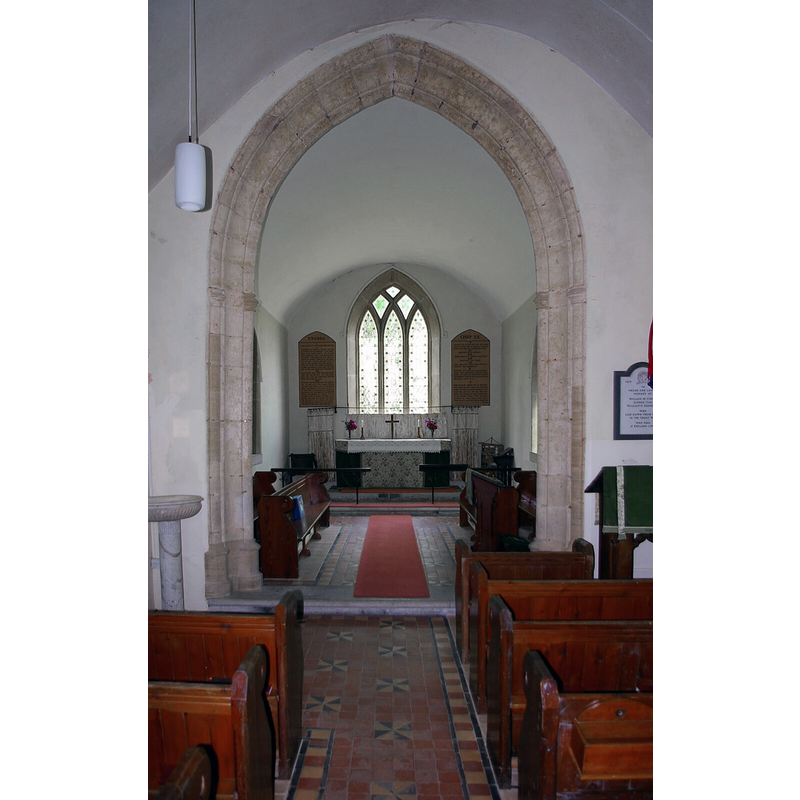 Source caption: "St Andrew's, Burstock, Somerset" [sic]