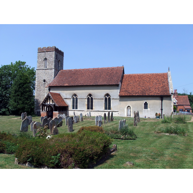 Source caption: "St. Mary's church, Burstall"