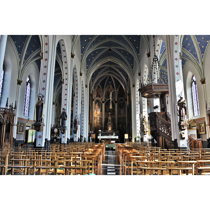 Source caption: "Sint-Martinuskerk (Burst) schip"