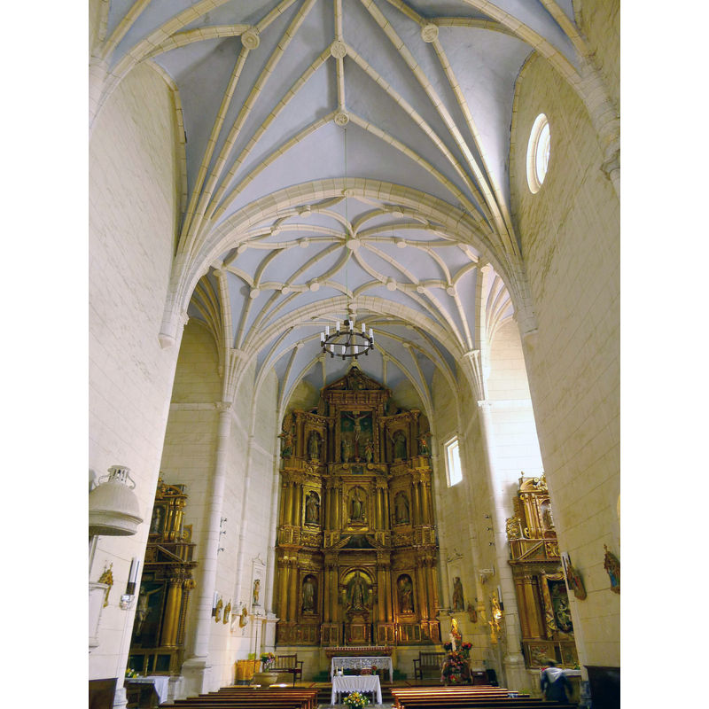 Source caption: "Iglesia de San Blas (Alegría-Dulantzi)" -- the modern font