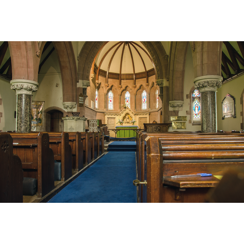 Source caption: "St Hilary Church Interior Erbistock"