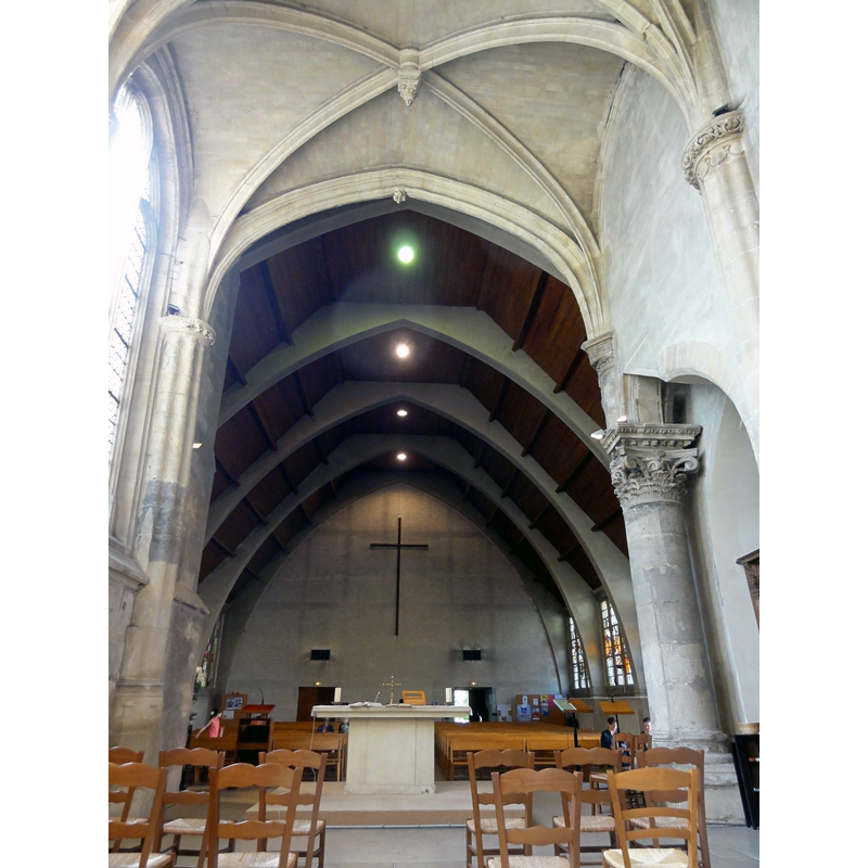 Source caption: "Ézanville [...], église Notre-Dame de l'Assomption, chœur, vue vers l'ouest"