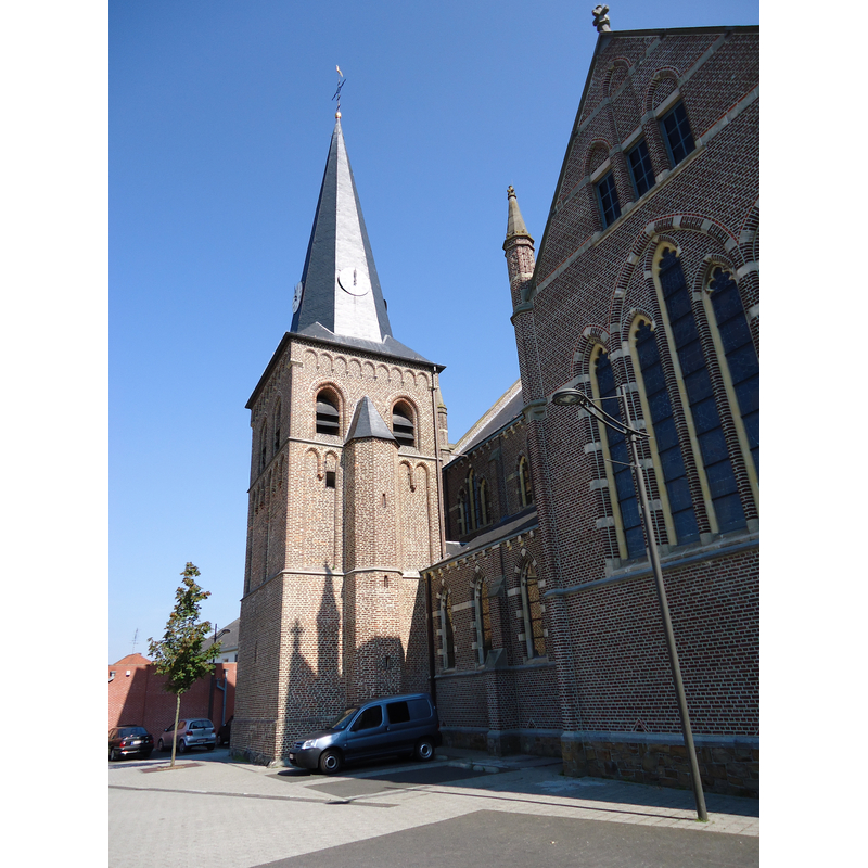 Source caption: "Kerk Kaulille" -- church chiefly 20thC; only the lower part of the tower may remain from the medieval church here [cf. VhurchNotes]