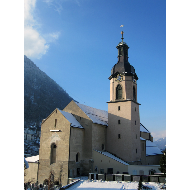 Source caption: "die Kathedrale in Chur"