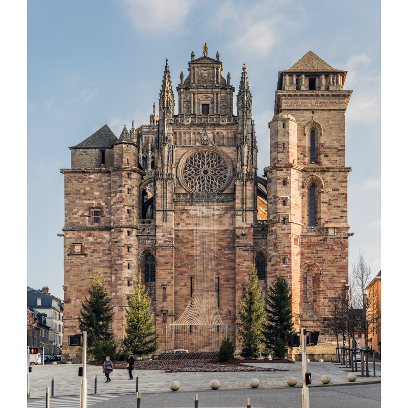 Source caption: "Cathedral of Our Lady of the Assumption of Rodez, Aveyron, France"