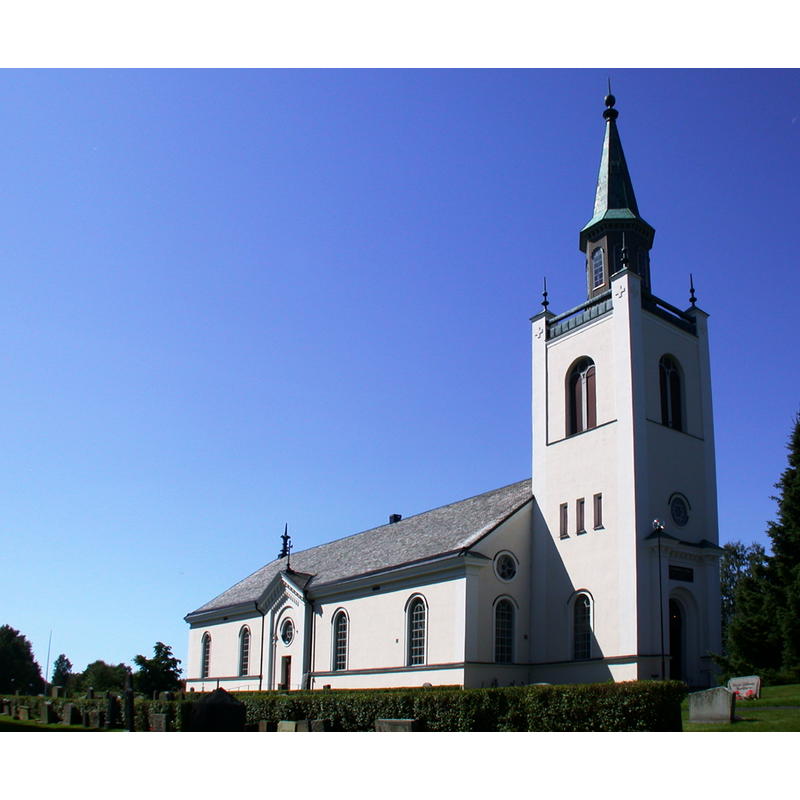 Source caption: "Silbodal church, Årjäng, Sweden" [NB: the new church is uncanonically oriented N-S]