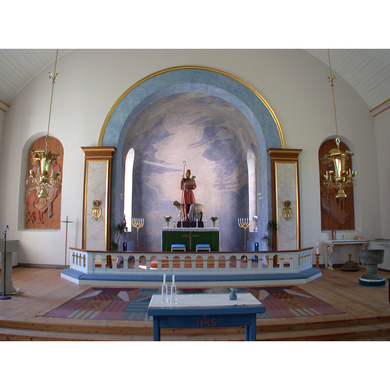 Source caption: "Silbodal church, Årjäng, Sweden" [NB: the new church is uncanonically oriented N-S]