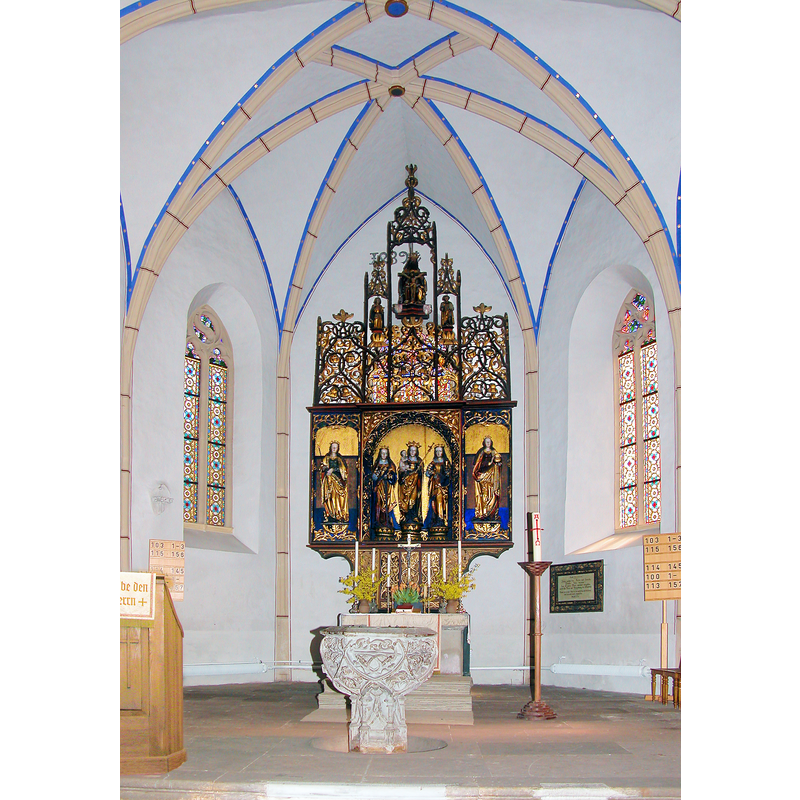 Source caption: "Dohna Markt Stadtkirche St Marien Altar Taufe"