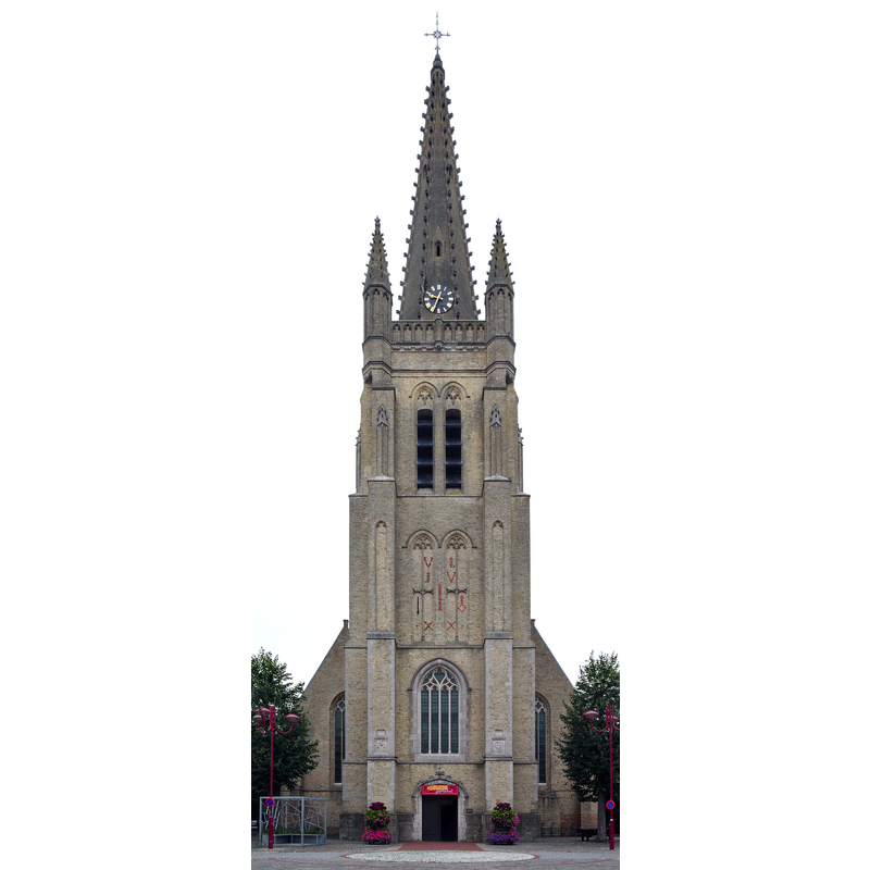 Source caption: "Parochiekerk Sint-Petrus en Paulus in Rumbeke (Roeselare, Belgium)"