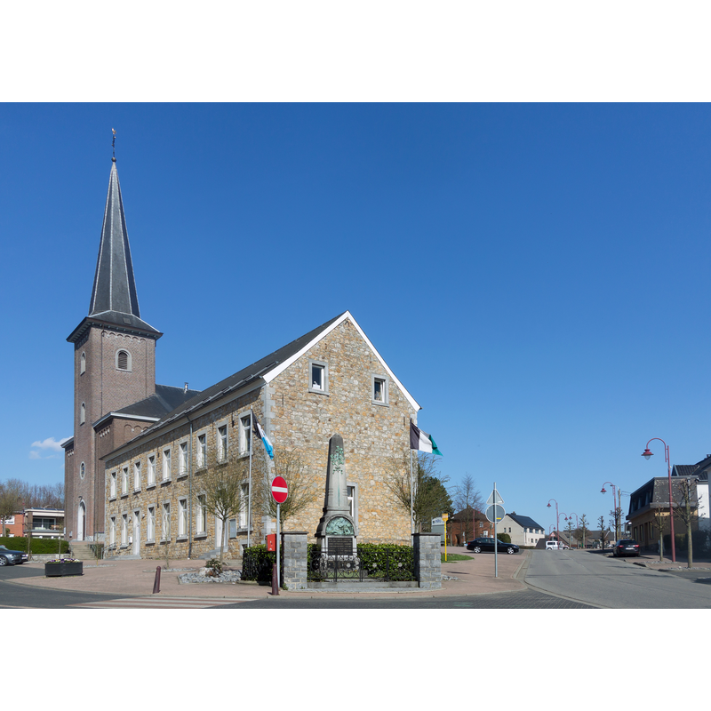 Source caption: "Hergenrath, kerk: die Sankt Martin Kirche"