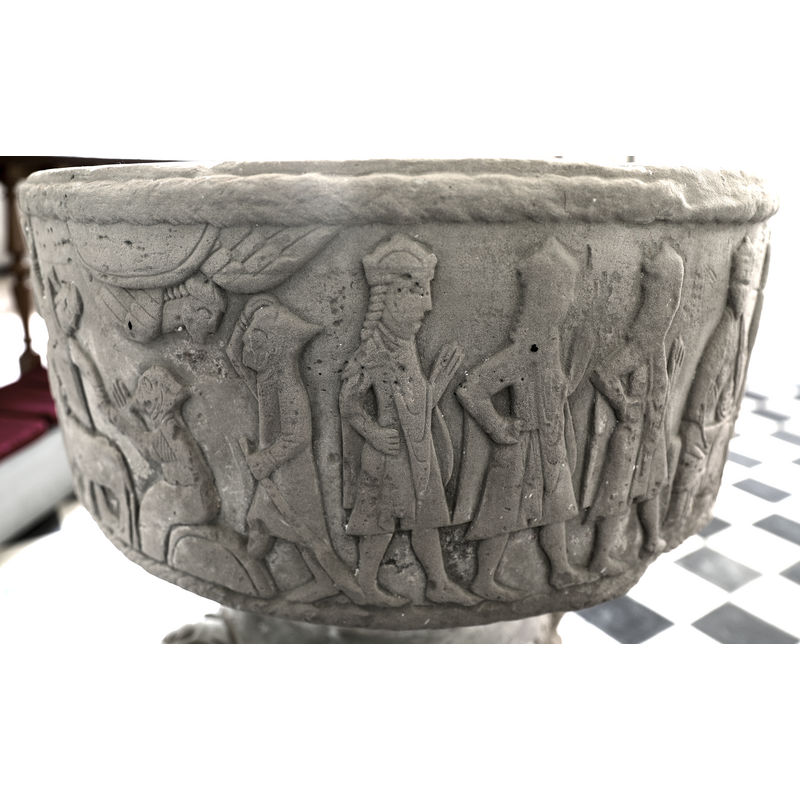 Adorations: Shepherds (left), Magi (right)