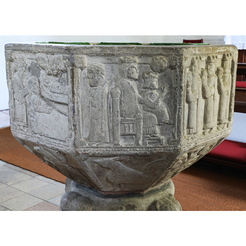 showing (L --> R): Nativity --> Adoration of the Magi