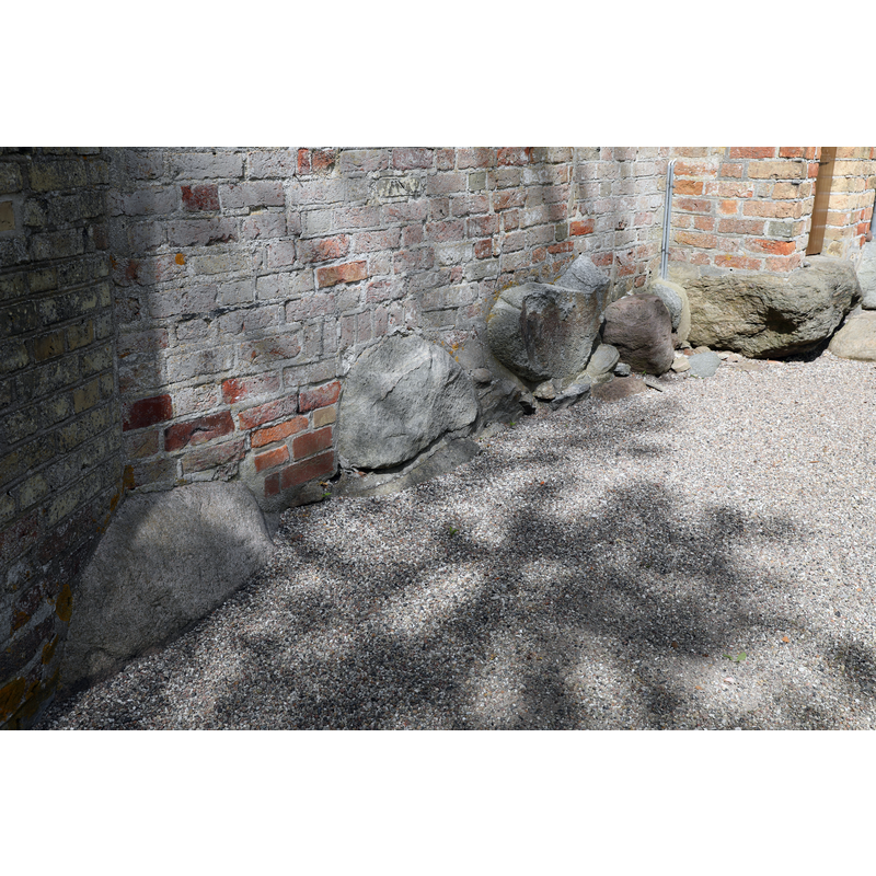 many churches in this area are built on a foundation of large boulders
