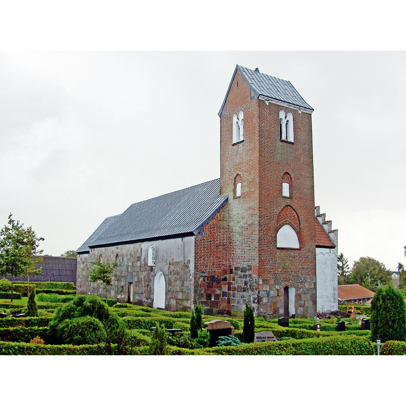 Source caption: 'Tånum kirke, Randers, fra nordvest"