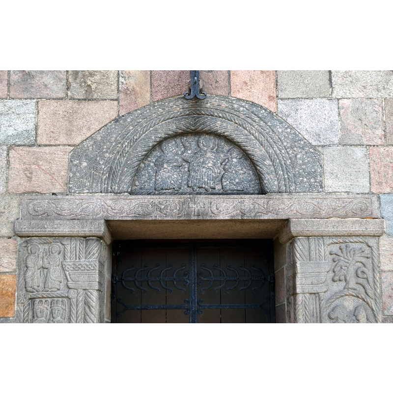 said to be the south portal of the old church, installed as the west portal in the new church