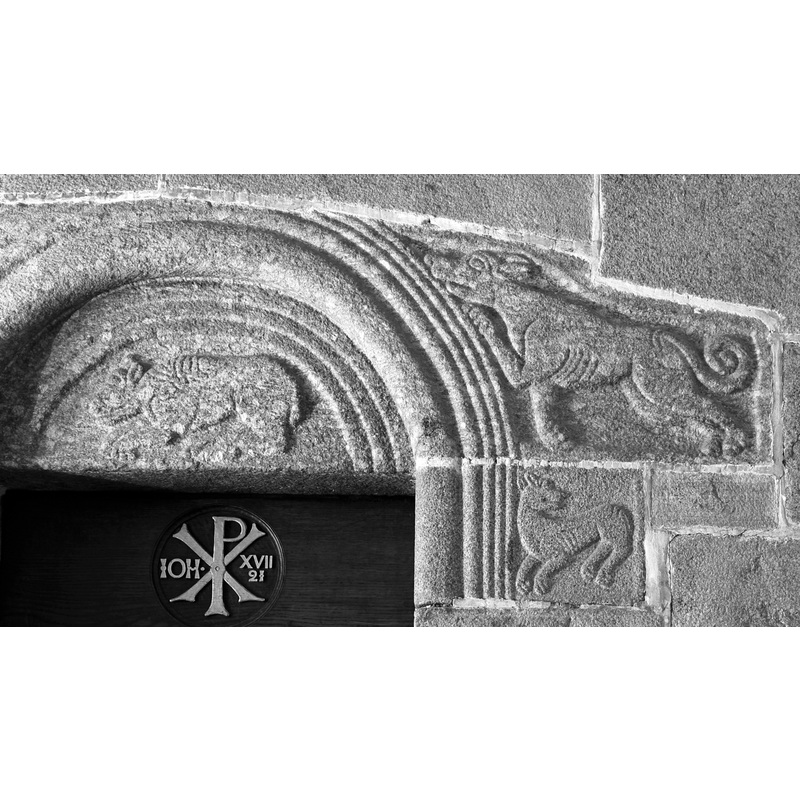 a former portal from the old church