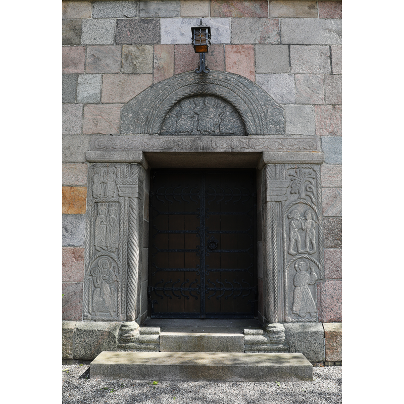 said to be the south portal of the old church, installed as the west portal in the new church