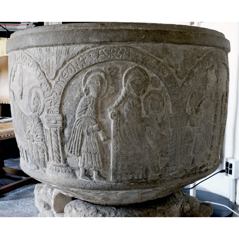 Adoration of the Magi scene (partial view)