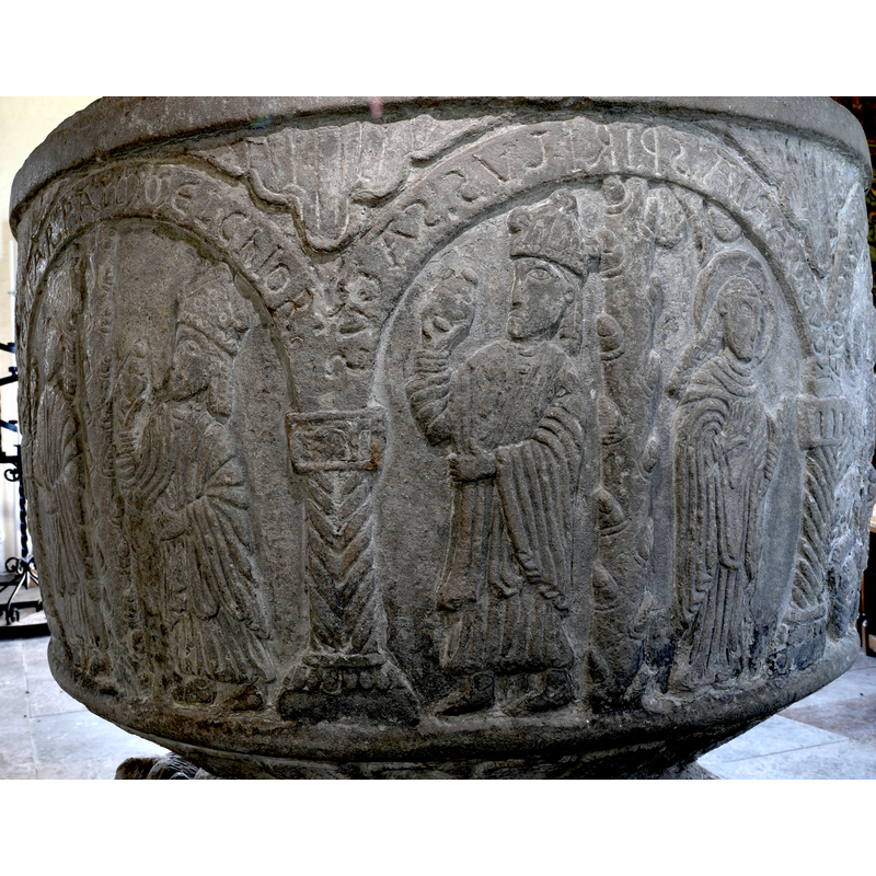 Adoration of the Magi scene (partial view)