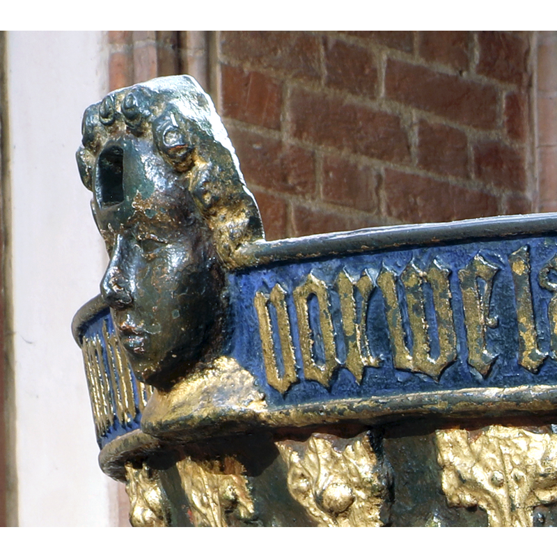 originally part of the locking mechanismo of the font cover