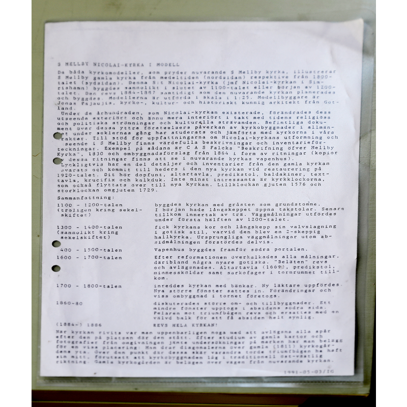 historical notes on the parish church