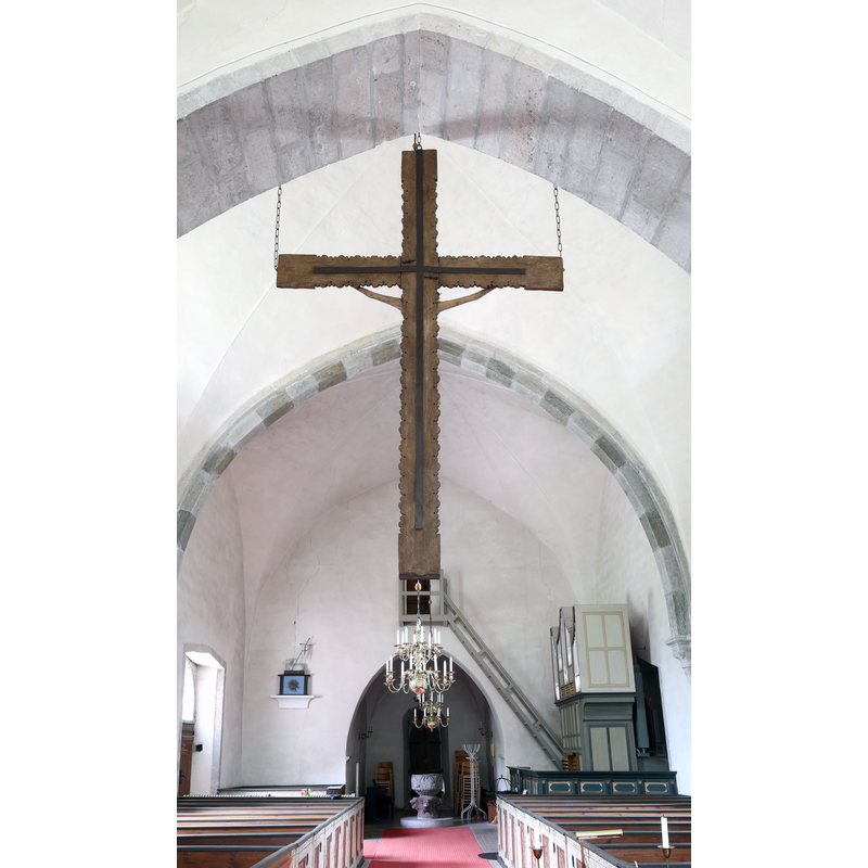 showing the font at the far end