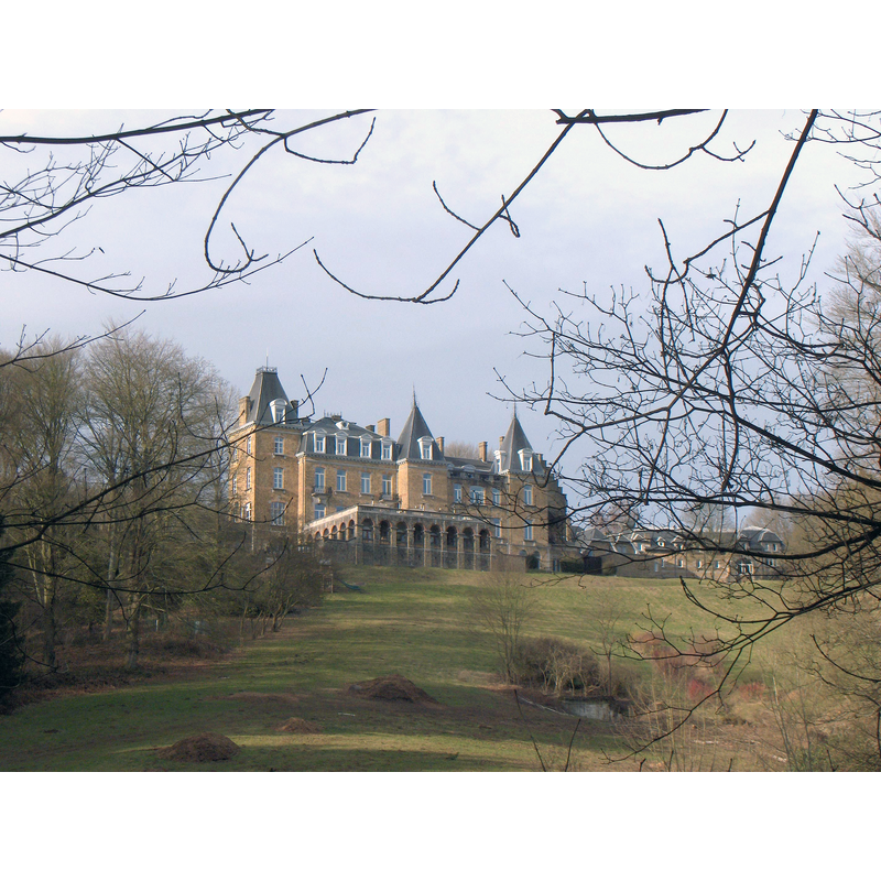 Source caption: "Maillen (Ortsteil der Gemeinde Assesse, Prov. Namur, Belgien): Domaine de Ronchinne, Anfang des 20. Jh.s, ehemalige Wohnung der Prinzessin Clémentine, Tochter des belgischen Königs Leopold II." -- now a hotel
